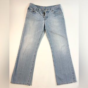 Lucky Brand Dungarees Easy Rider Vintage Button Fly Woman’s Jeans Size 29 Size 8